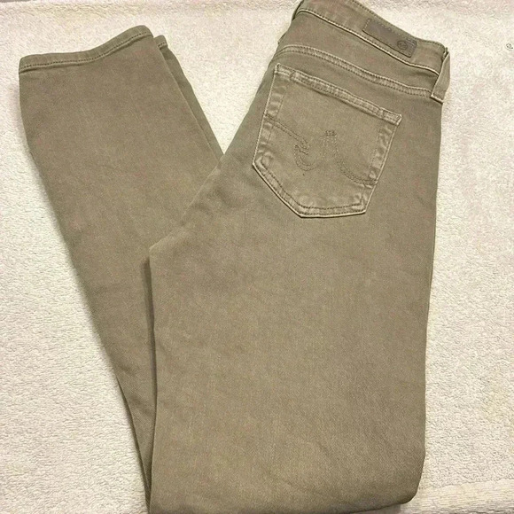 AG Los Angeles Women Mari Crop High Rise Slim Straight  Jeans Size 25 - Picture 1 of 8
